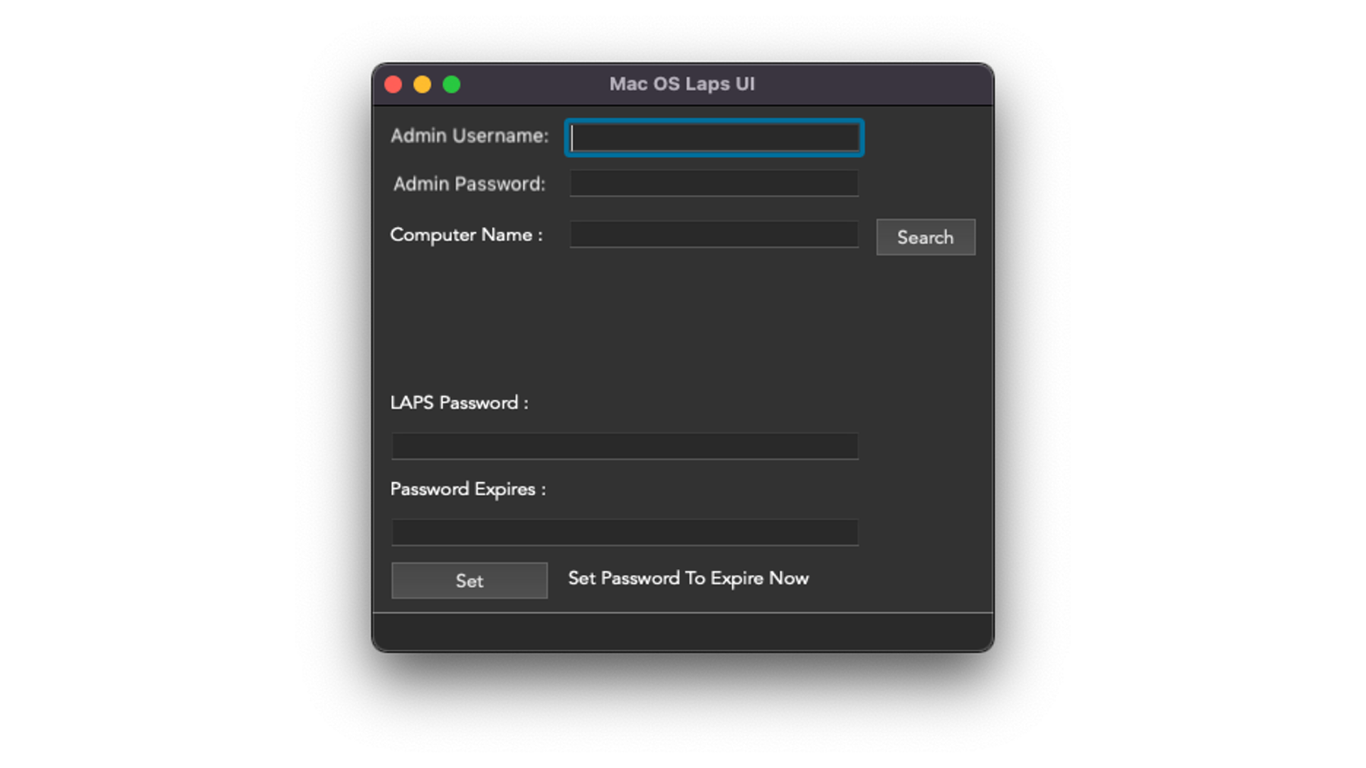macOS LAPS UI App (2019)